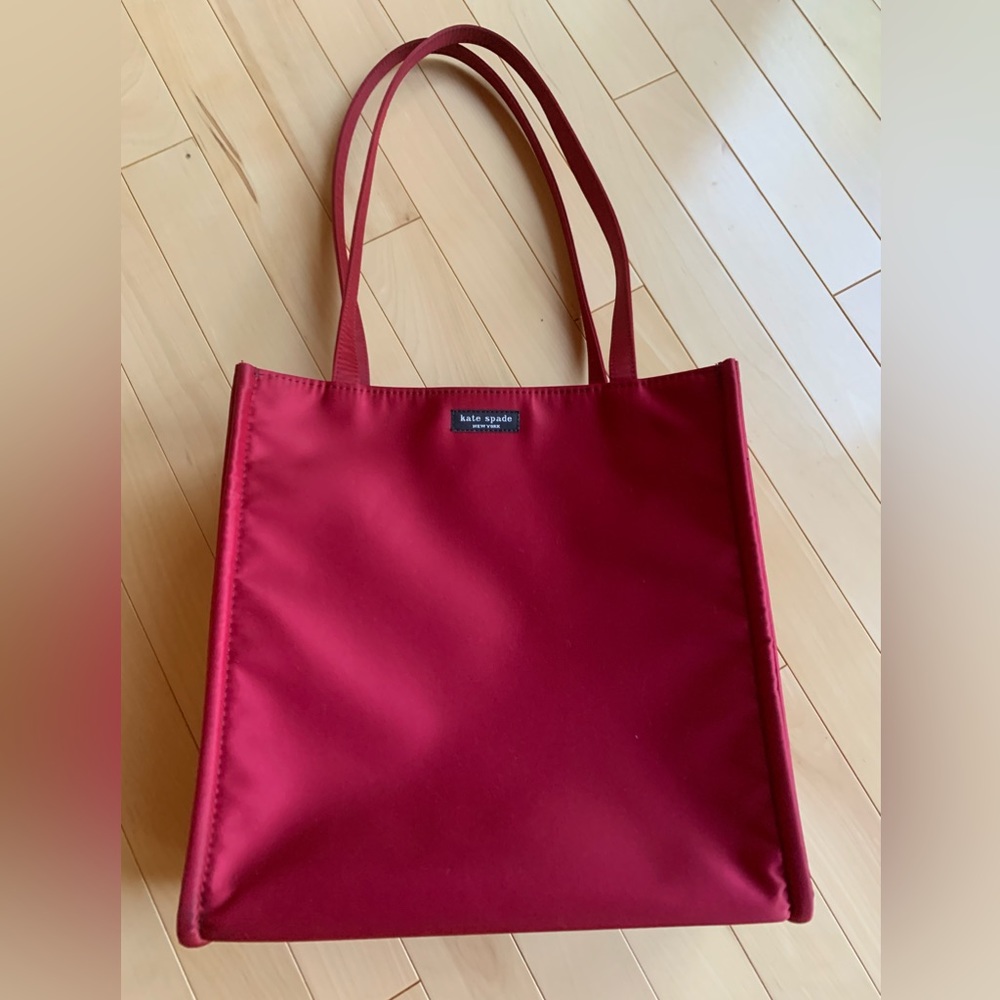 Kate Spade Cranberry-Red Nylon Shoulder Bag